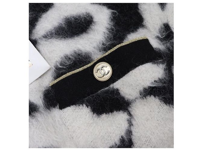 Chanel Pulóver de punto de alpaca para mujer Blanco - vista 6