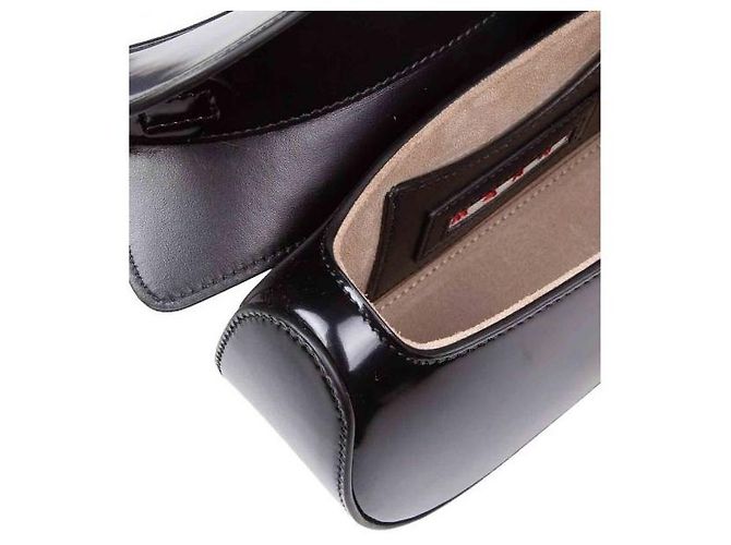 Marni Piccola borsa hobo in pelle nera con farfalla - vista 6
