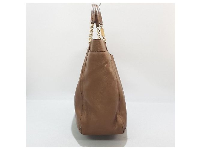 Salvatore Ferragamo Borsa Tote a Spalla con Catena Marrone - vista 5