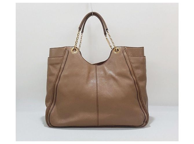 Salvatore Ferragamo Borsa Tote a Spalla con Catena Marrone - vista 6