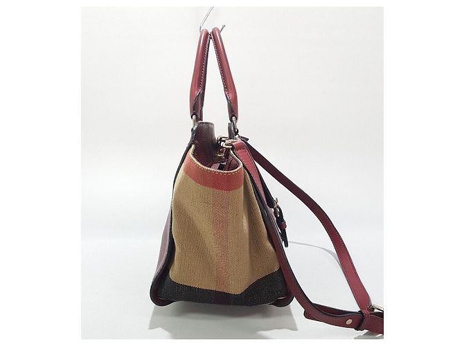 Burberry Borsa a Spalla Hako Tote Ashby Check - vista 3