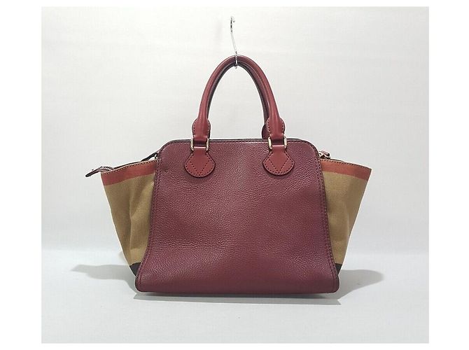 Burberry Borsa a Spalla Hako Tote Ashby Check - vista 4