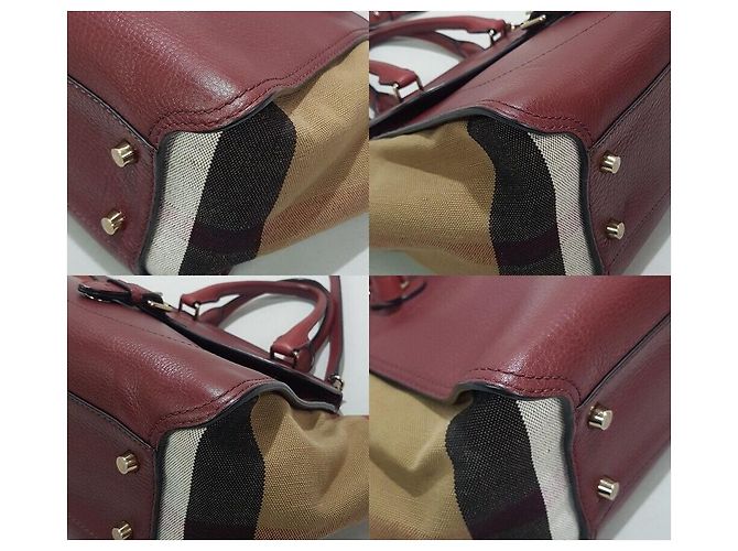 Burberry Borsa a Spalla Hako Tote Ashby Check - vista 6