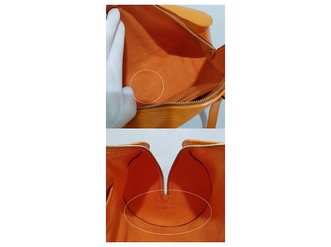 Louis Vuitton Borsa Epi Pavilon Papillon Arancione - vista 10