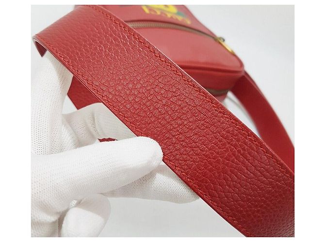 Gucci Borsa a tracolla con logo stampato Rosso - vista 5