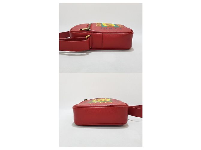 Gucci Borsa a tracolla con logo stampato Rosso - vista 6