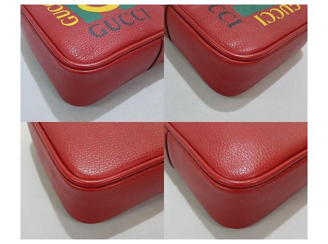 Gucci Borsa a tracolla con logo stampato Rosso - vista 7