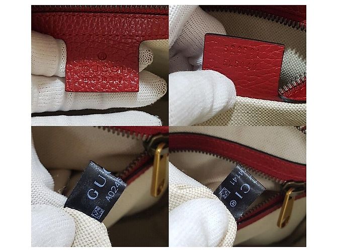 Gucci Borsa a tracolla con logo stampato Rosso - vista 9
