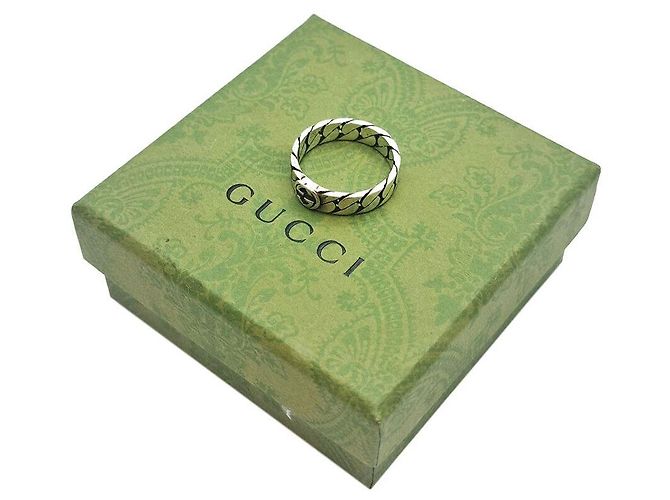 Gucci Interlocking Silver Ring - view 5
