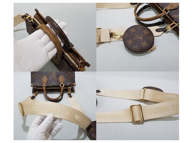 Louis Vuitton Borsa tote a spalla OnTheGo East-West Multicolore - vista 5