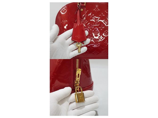 Louis Vuitton Vernis Alma PM Rosso - vista 3