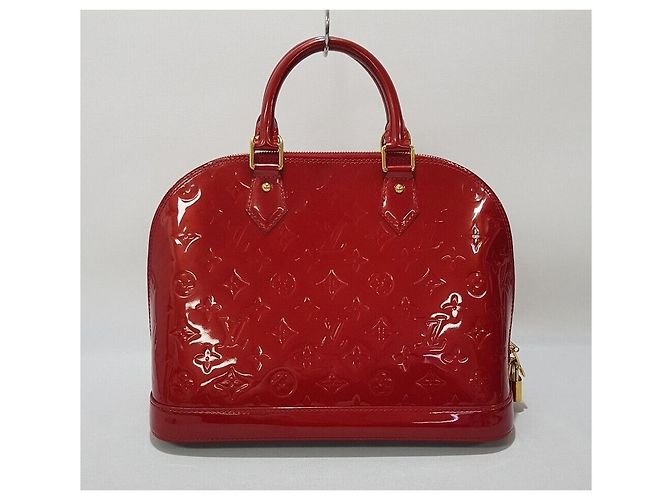 Louis Vuitton Vernis Alma PM Rosso - vista 5