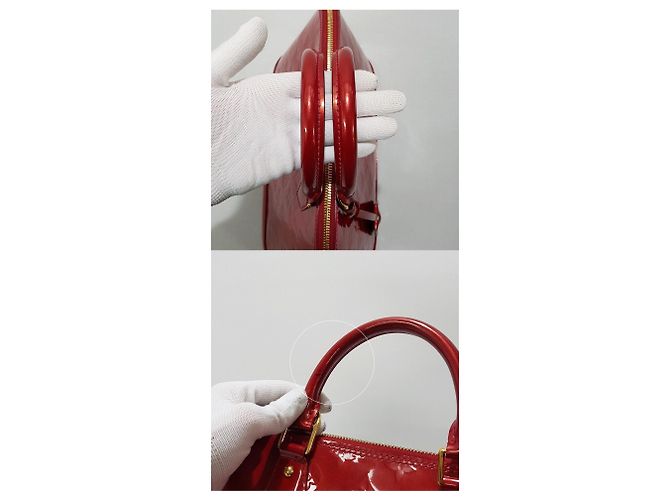 Louis Vuitton Vernis Alma PM Rosso - vista 6