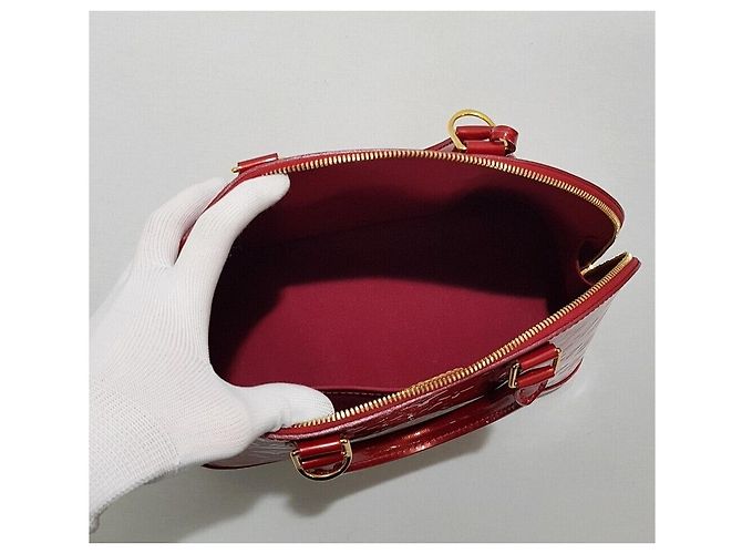 Louis Vuitton Vernis Alma PM Rosso - vista 9