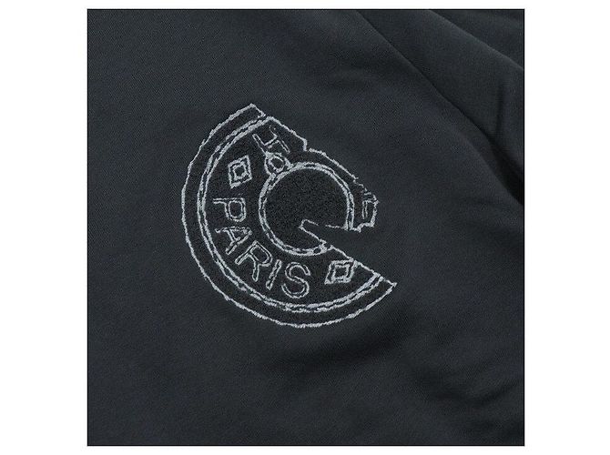 Hermès Clou de Selle Patch Crewneck Sweatshirt für Herren Schwarz - Ansicht 6
