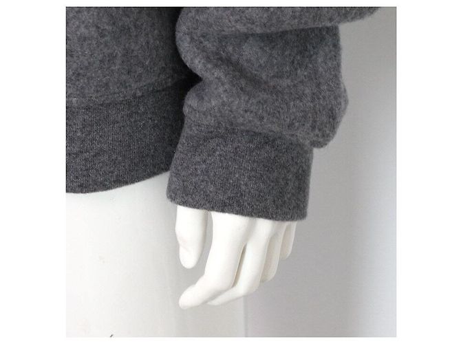 Hermès Sweatshirt aus Kaschmir-Mischung mit Ledertasche und Rundhalsausschnitt für Herren Braun - Ansicht 3