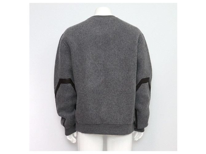 Hermès Sweatshirt aus Kaschmir-Mischung mit Ledertasche und Rundhalsausschnitt für Herren Braun - Ansicht 4