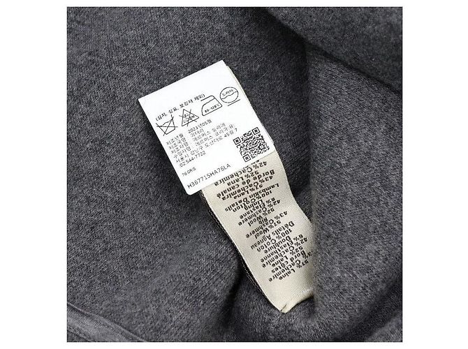Hermès Sweatshirt aus Kaschmir-Mischung mit Ledertasche und Rundhalsausschnitt für Herren Braun - Ansicht 6