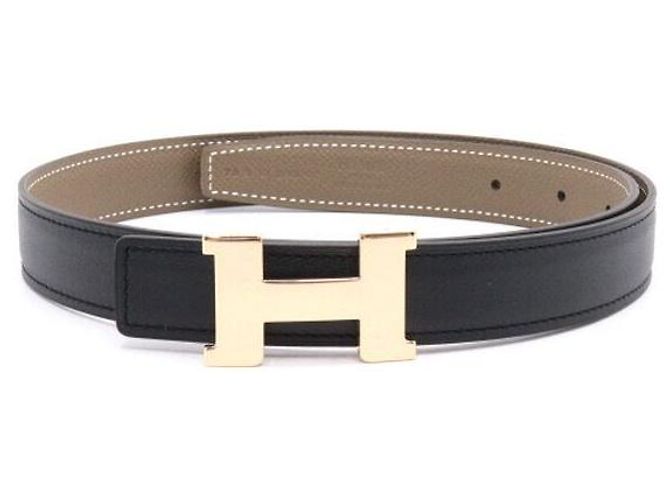Hermès Cinturón reversible para mujer Mini Constance Negro - vista 2