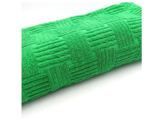 Bottega Veneta Toalla de Playa de Toalla de Algodón Intricato Verde - vista 2