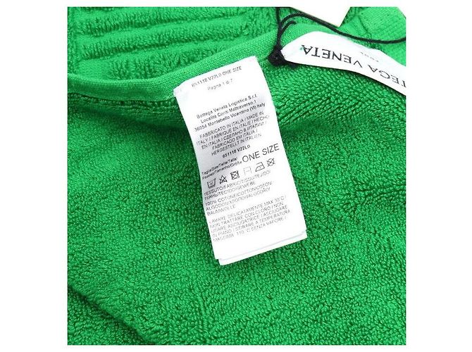 Bottega Veneta Toalla de Playa de Toalla de Algodón Intricato Verde - vista 5