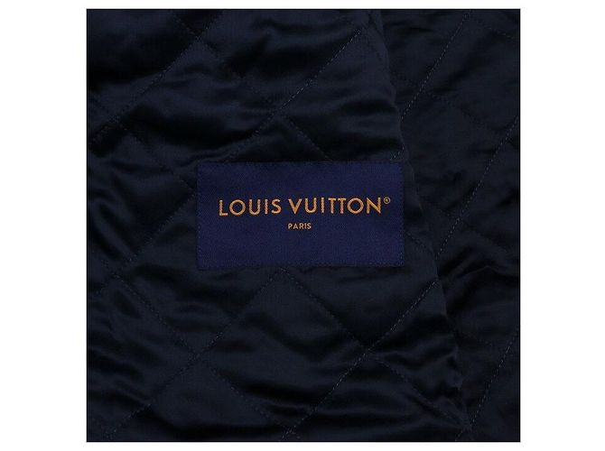 Louis Vuitton Giacca in denim e velluto misto con monogramma da uomo D'oro - vista 6