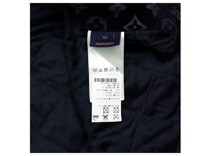 Louis Vuitton Giacca in denim e velluto misto con monogramma da uomo D'oro - vista 7