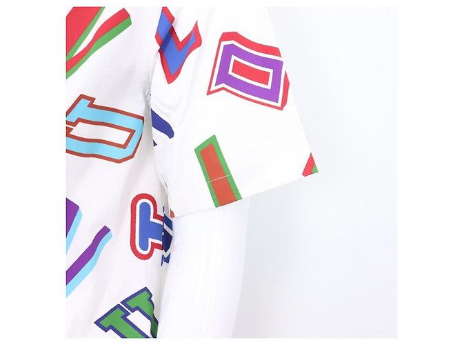 Louis Vuitton Sobrecamisa bianca da uomo con scritte NBA Bianco - vista 3
