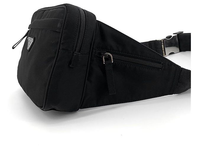 Prada Pocono Biker Gürteltasche Schwarz - Ansicht 13