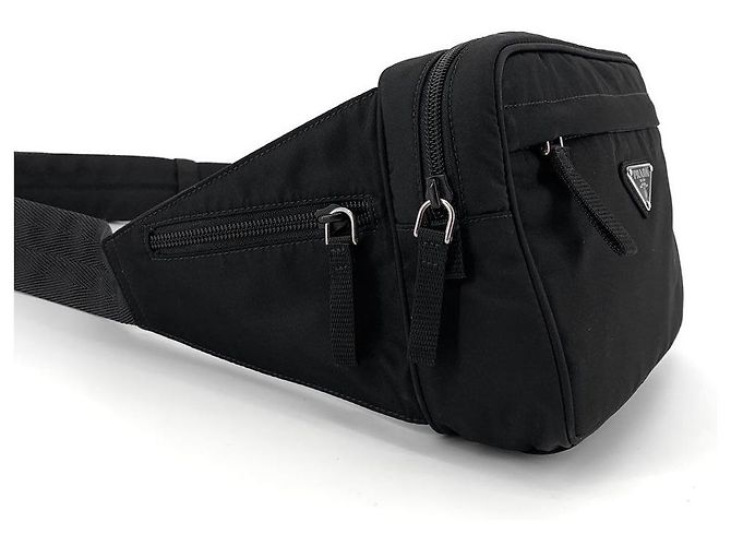 Prada Pocono Biker Gürteltasche Schwarz - Ansicht 14