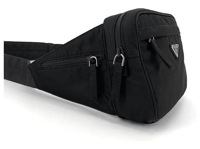Prada Pocono Biker Gürteltasche Schwarz - Ansicht 6