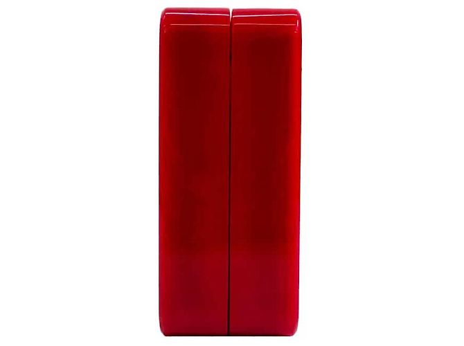Prada Borsa a tracolla cross body trunk con catena robot in acrilico Cupid Trick Rosso - vista 7