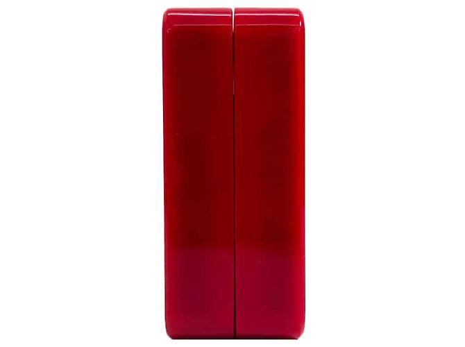 Prada Borsa a tracolla cross body trunk con catena robot in acrilico Cupid Trick Rosso - vista 9