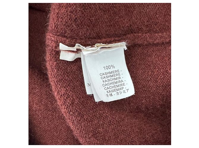 Brunello Cucinelli Strickjacke aus Kaschmir in Burgunderrot - Ansicht 12