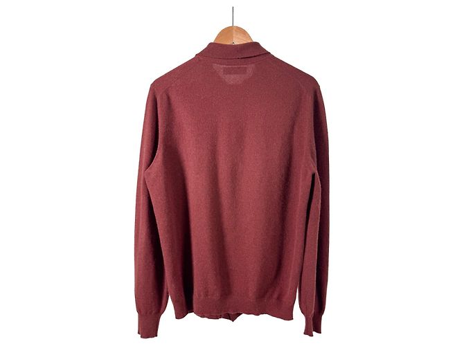 Brunello Cucinelli Strickjacke aus Kaschmir in Burgunderrot - Ansicht 6
