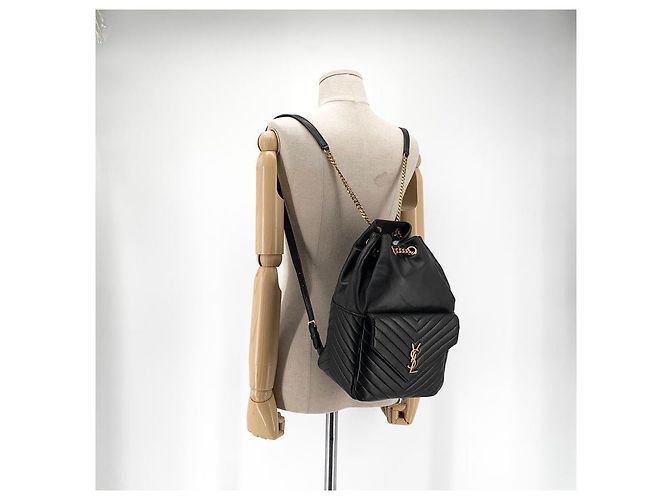Saint Laurent Zaino Monogram JOE Nero - vista 8