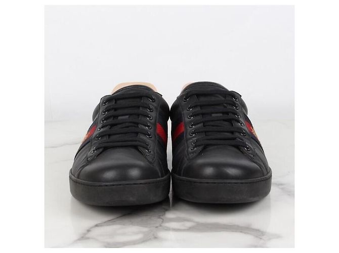 Gucci Ace Sneakers Black Negro - vista 5