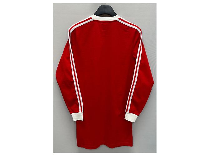 Vestido camiseta de jersey de algodón Gucci Adidas Roja - vista 4