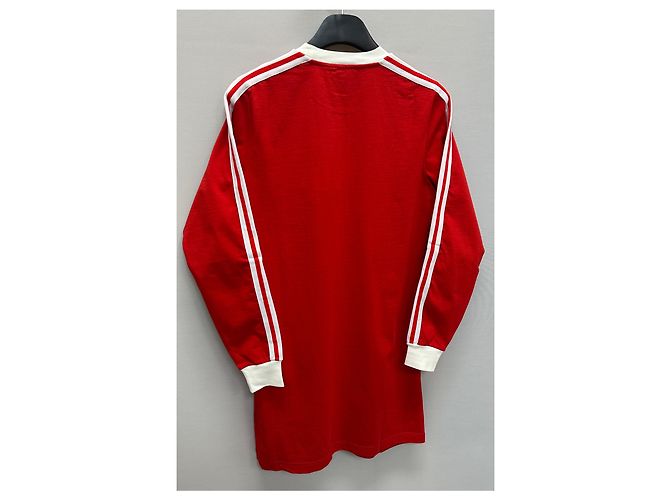 Vestido camiseta de jersey de algodón Gucci Adidas Roja - vista 6