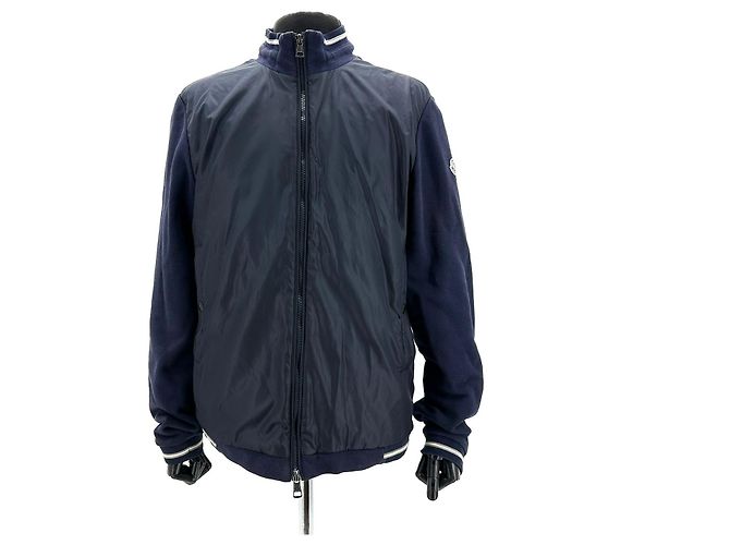 Moncler Herren Strickjacke mit Reißverschluss Windbreaker Schwarz - Ansicht 2