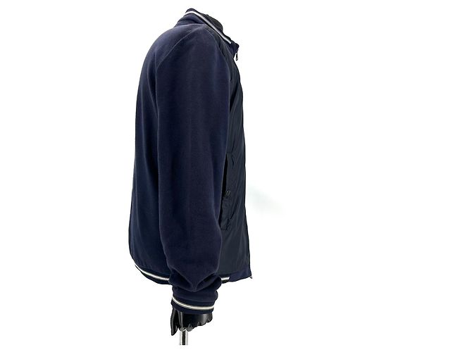Moncler Herren Strickjacke mit Reißverschluss Windbreaker Schwarz - Ansicht 5