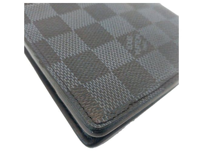 Louis Vuitton Portafoglio uomo a doppio piego LV Graphite Multiple Wallet Damier Cobalt Canvas Blu - vista 5