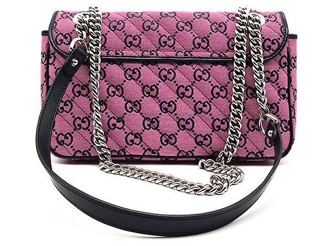 Gucci Borsa a Spalla Marmont Matelassé Rosa - vista 3