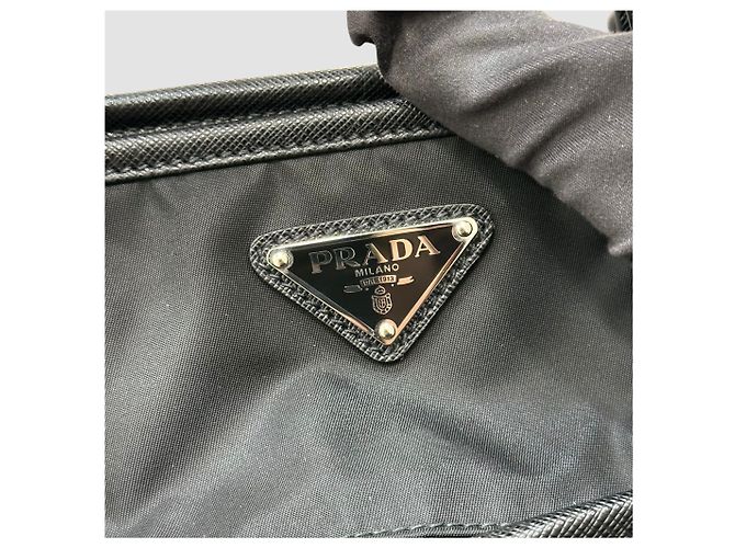Prada Nylon-Tote-Bag Schwarz - Ansicht 10