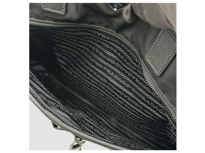 Prada Nylon-Tote-Bag Schwarz - Ansicht 5