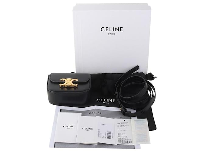 Céline Borsa a tracolla Triope Mini Claude Nero - vista 8