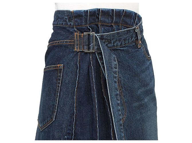 Sacai Falda larga vaquera Multicolor - vista 10
