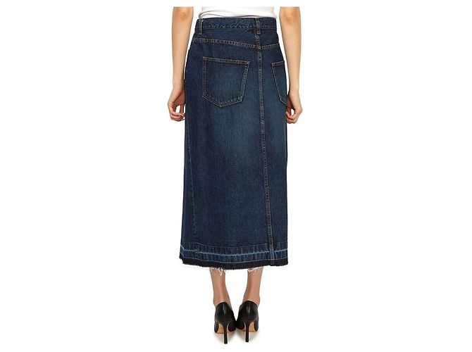 Sacai Falda larga vaquera Multicolor - vista 6