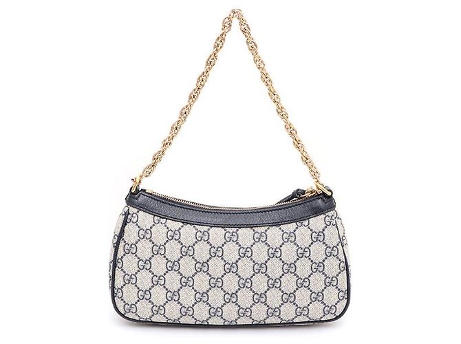 Gucci Borsa a tracolla e borsa a spalla GG Supreme Ophidia Small con catena dorata Blu - vista 12