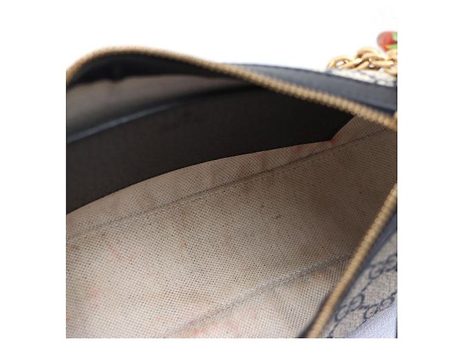 Gucci Borsa a tracolla e borsa a spalla GG Supreme Ophidia Small con catena dorata Blu - vista 8